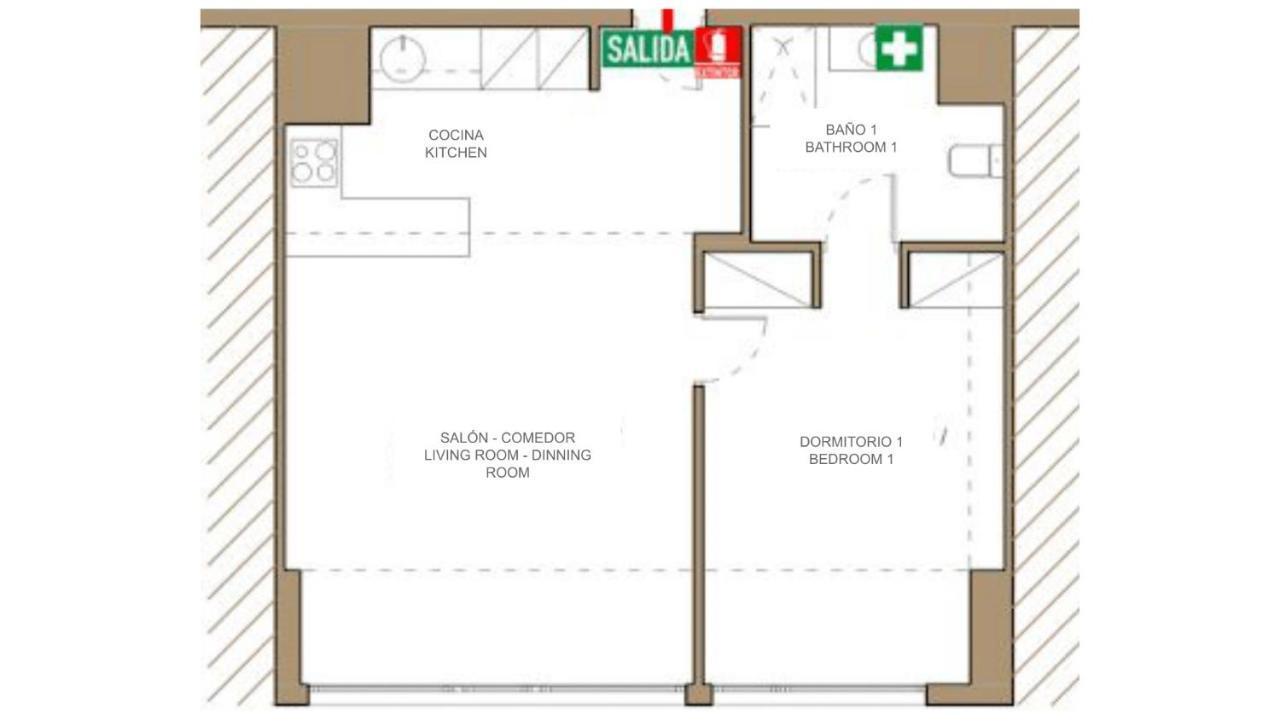Apartment 1 Bedroom 1 Bathroom Furnished - Justicia - Refurbished - Minty *